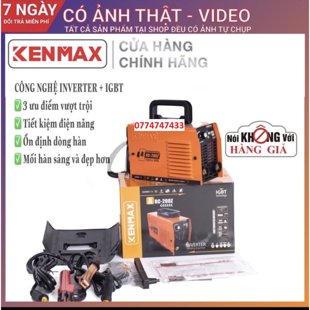 Máy hàn | Kenmax ARC 200Z |Tặng full bộ kiện + thương hiệu Nhật Bản  máy hàn mini | máy hàn giá rẻ | máy hàn tốt