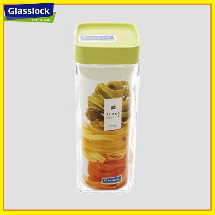 Hũ Đựng Gia Vị Thủy Tinh Glasslock 1300ml nắp vặn vuông- IP606