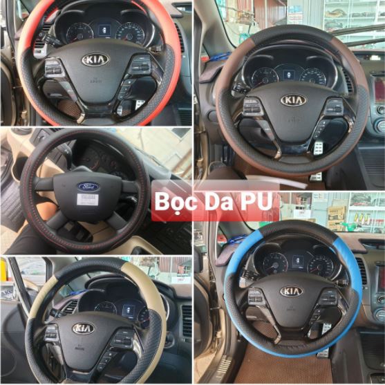 Bọc vô lăng Sparco xe Vinfast Fadil, Lux A2.0, Lux SA2.0, President, VF hàng đẹp