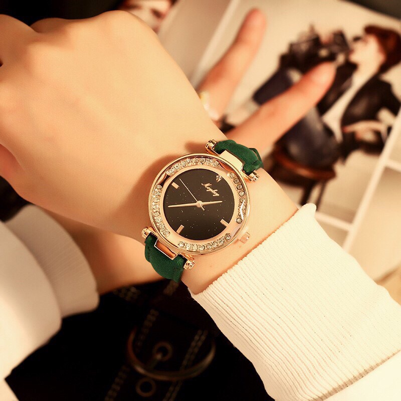 [GIÁ SỈ] ĐỒNG HỒ NỮ DÂY DA MCYKCY MẶT 3D ĐÁ XOAY PHONG CÁCH HÀN QUỐC | BigBuy360 - bigbuy360.vn