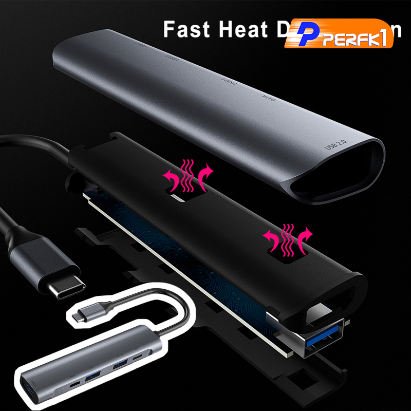 Bộ Chia Cổng Usb 3.0 2.0 60w Pd Cho Macbook Pro Air