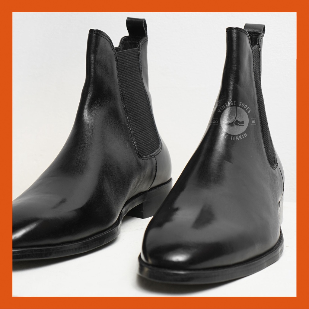 Giày công sở CHELSEA boot nam cao cổ BEATLES da thật mũi nhọn đế phíp Văn phòng giày tây Sartorial BH 1 năm | BigBuy360 - bigbuy360.vn