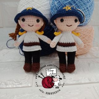Móc khóa len chú bộ đội