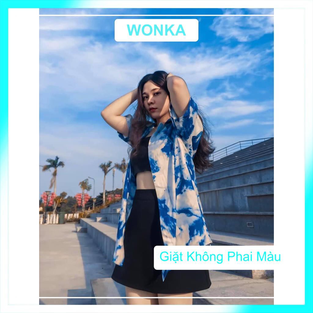 [CLIP THẬT] Áo sơ mi tay ngắn họa tiết Vân Mây Cloud Fulltag Mende tay lỡ [ FORM UNISEX ] | BigBuy360 - bigbuy360.vn