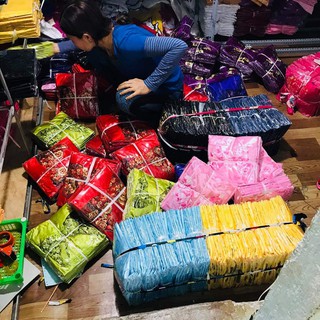 Bộ ngủ phi lụa mềm, mịn, mát - Ren hoa đẹp xịn