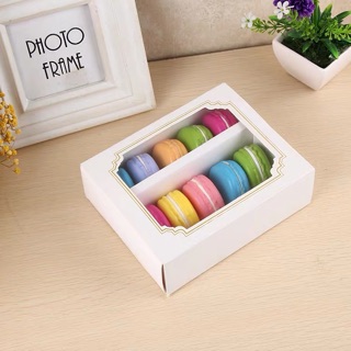 (Set 10) Hộp giấy bánh Macaron