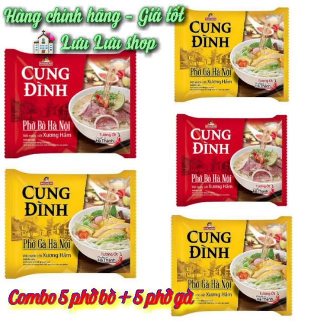 Combo 10 gói phở Cung Đình  đúng vị Hà Nội .