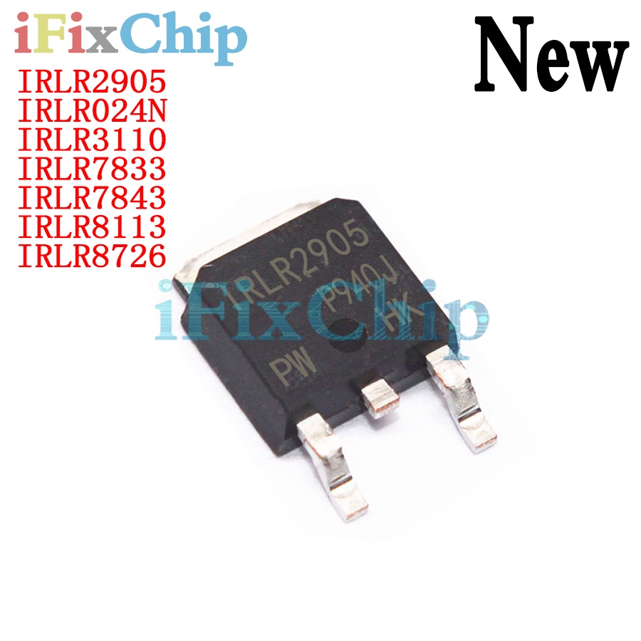 Bộ 10 Linh Kiện IRLR2905 TO-252 LR2905 IRLR024N LR024N LR8726 IRLR3110 IRLR3110Z IRLR7833 LR7833 IRL