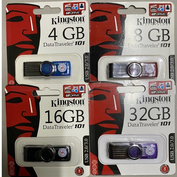 USB Kingston DT101 4GB 8GB 16GB 32GB 64GB