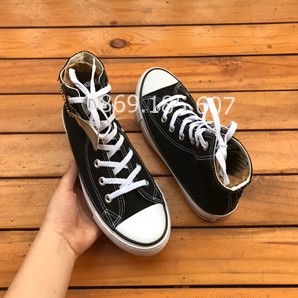 Giày Thể Thao CV Đen Trắng Cao Cổ | BigBuy360 - bigbuy360.vn