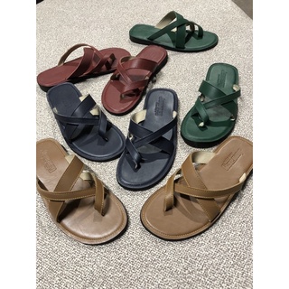 sandal nam nữ da bò màu sắc