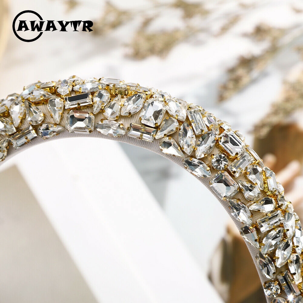 Băng đô đính đá lấp lánh thời trang cho nữ