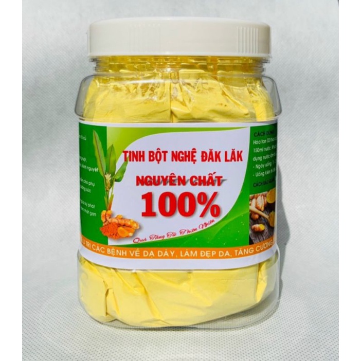 Tinh bột nghệ cao cấp nhà làm nguyên chất 100%. Hộp 500g (cam kết chuẩn chất lượng)