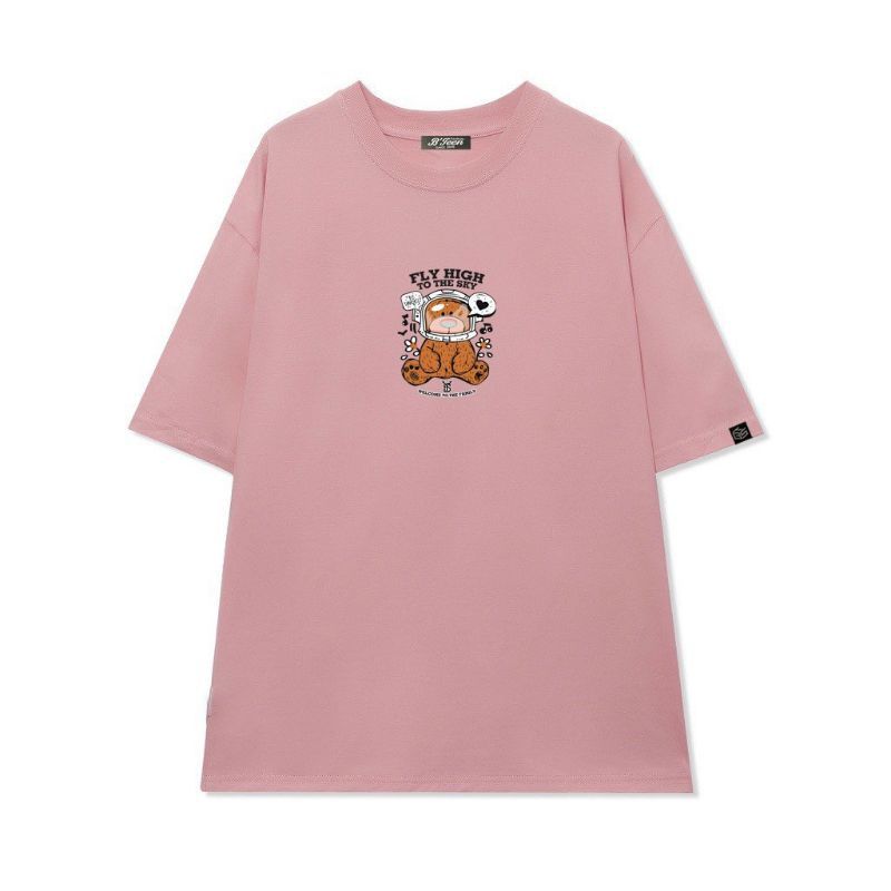 Áo thun Có sizeFull màu unisex tay lỡ gấu Fly High