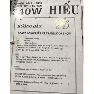 Bo   Công   suất    340W    8    Sò