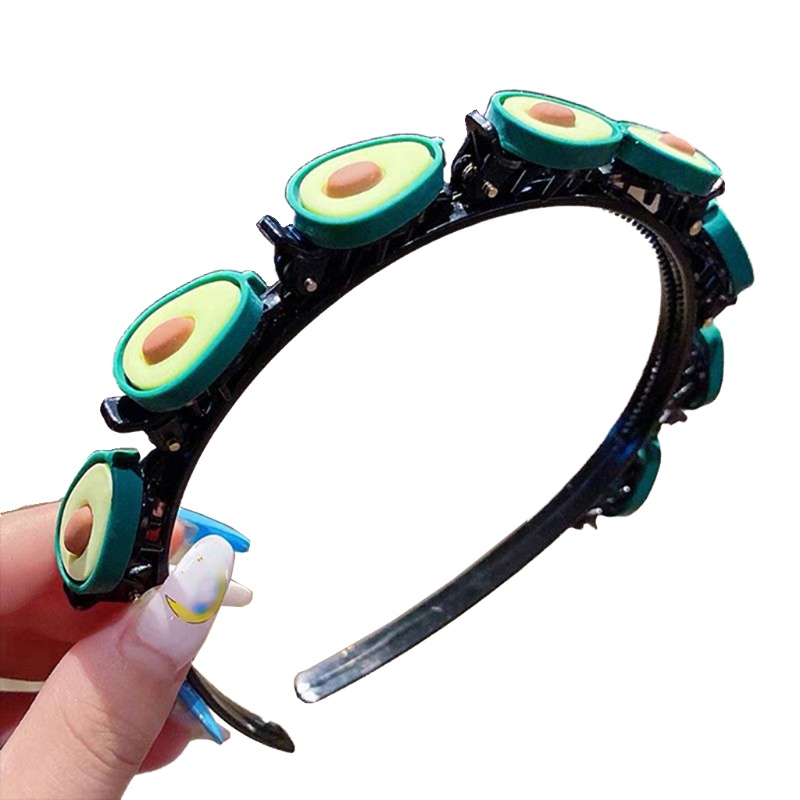 Băng Đô Cài Tóc Hai Lớp Họa Tiết Hoạt Hình Dễ Thương