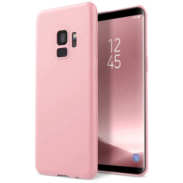 Ốp điện thoại silicone màu trơn dành cho Samsung Galaxy S6 S7 edge S8 S9 S10 Plus S10e 5G