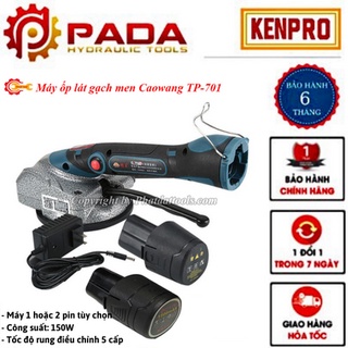 Máy ốp lát gạch Caowang TP701- đầm rung+hít gạch-Kèm theo 2 PIN 2200mAh-Bảo hành 6 tháng