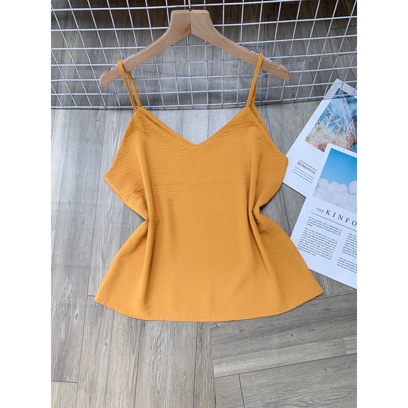 Áo hai dây cổ tim kèm bảng màu | BigBuy360 - bigbuy360.vn