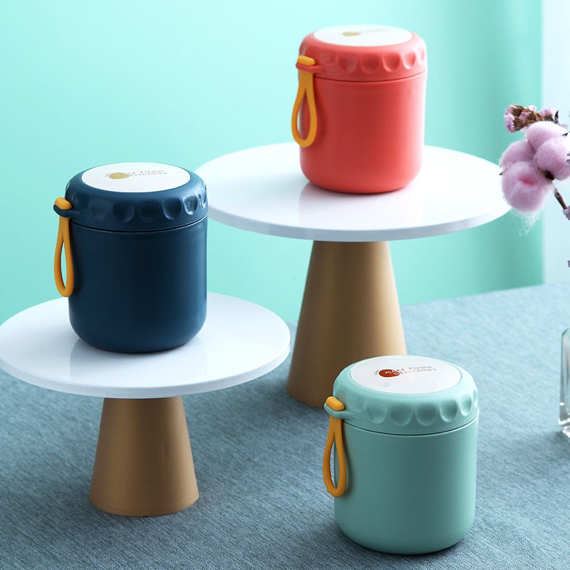 Bình Ủ Cháo Giữ Nhiệt ELEFANCE Có Quai Dung Tích 430ml