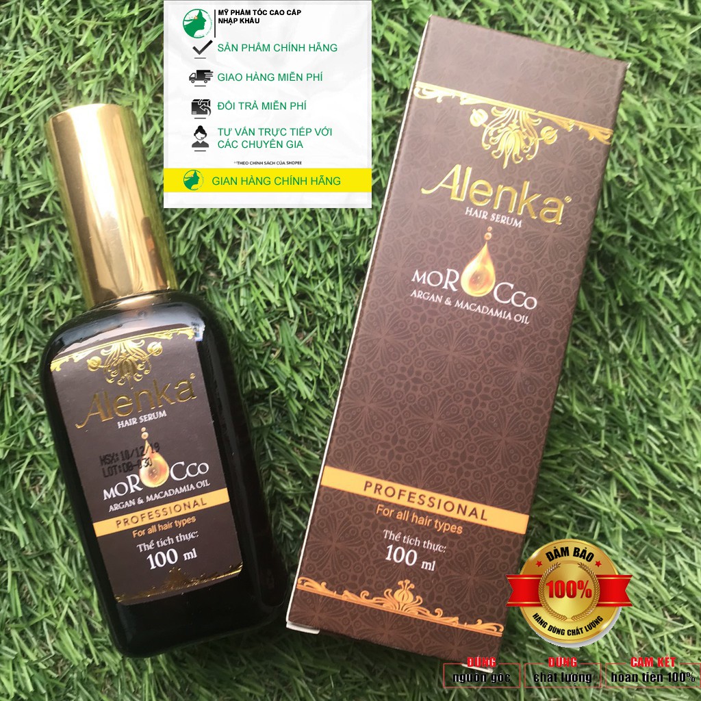 #Chính_hãng_alenka_Tinh dầu dưỡng tóc giữ nếp tóc uốn alenka hair serum 50ml