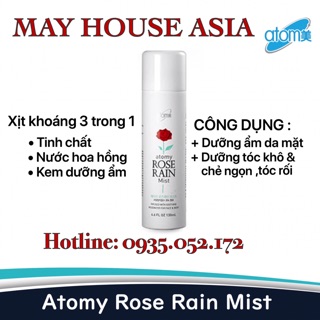 NƯỚC XỊT KHOÁNG HOA HỒNG ROSE RAIN MIST 3trong1