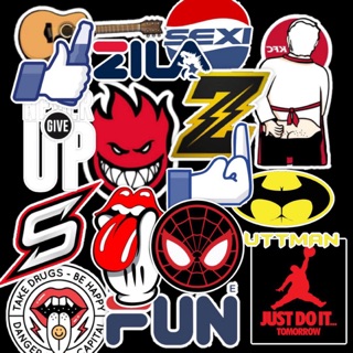 STICK09 - BỘ 50 STICKERS CÁ TÍNH LOCAL BRAND