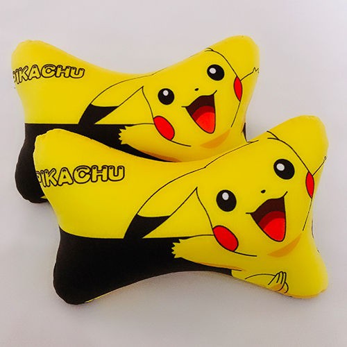 Gối Tựa Đầu Hình Pikachu Dễ Thương Cho Xe Hơi