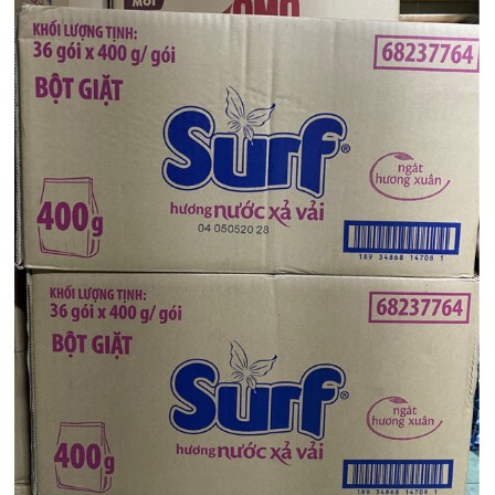 Thùng bột giặt Surf ngát hương thơm 400ml (36 gói)