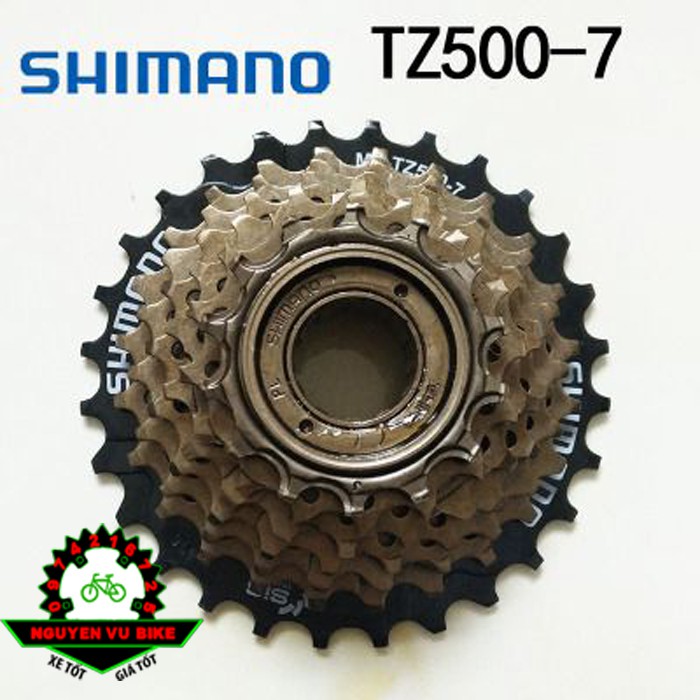 Líp vặn xe đạp Shimano 7 tầng TZ21, TZ500 Chính Hãng - Rẻ nhất HN