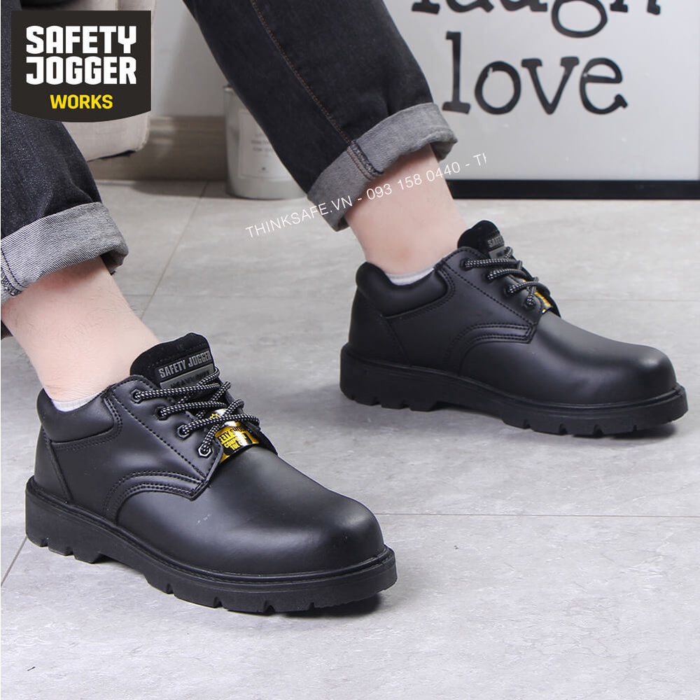 Giày bảo hộ lao động nam Safety Jogger X1110 S3 da bò thật, mũi composite lót chống đinh kevlar - Thinksafe