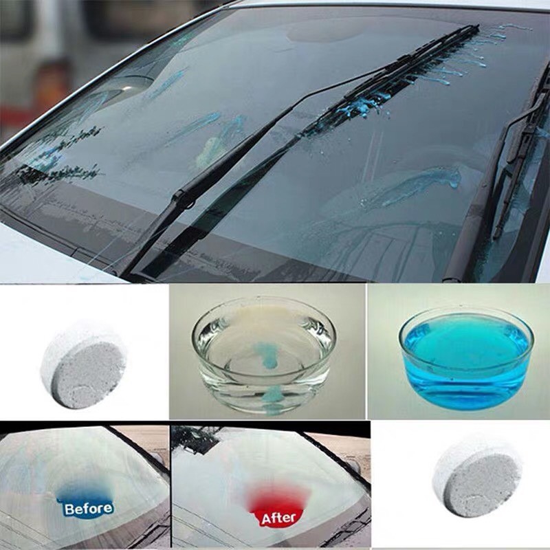Combo 2 Viên Sủi Rửa Kính Xe Hơi Ô Tô - Hàng loại 1- Rửa siêu sạch- Siêu nhanh