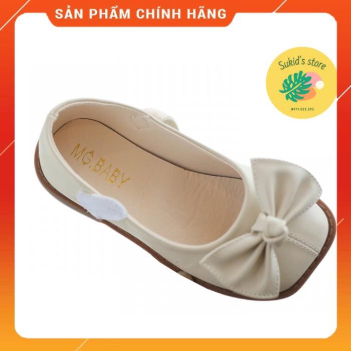 Giày  búp bê cho bé giày cho bé đế mềm,Giày bít quai dán và gắn nơ dễ thương Hàng Chính Hãng MGbay MSP V679