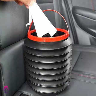 Thùng Đựng Rác Mini Hình Tròn Chống Rò Rỉ Có Thể Gấp Gọn Cho Xe Hơi