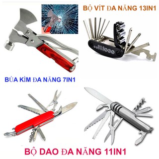 [giá tốt] [GIÁ SỈ] BỘ VÍT 13IN1, BỘ DAO BỎ TÚI 11IN1,  BỘ BÚA KÌM ĐA NĂNG 7IN1 [SALE] [nq]