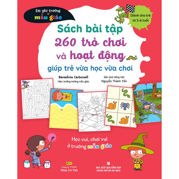 Sách - Sách bài tập 260 trò chơi và hoạt động giúp trẻ vừa học vừa chơi