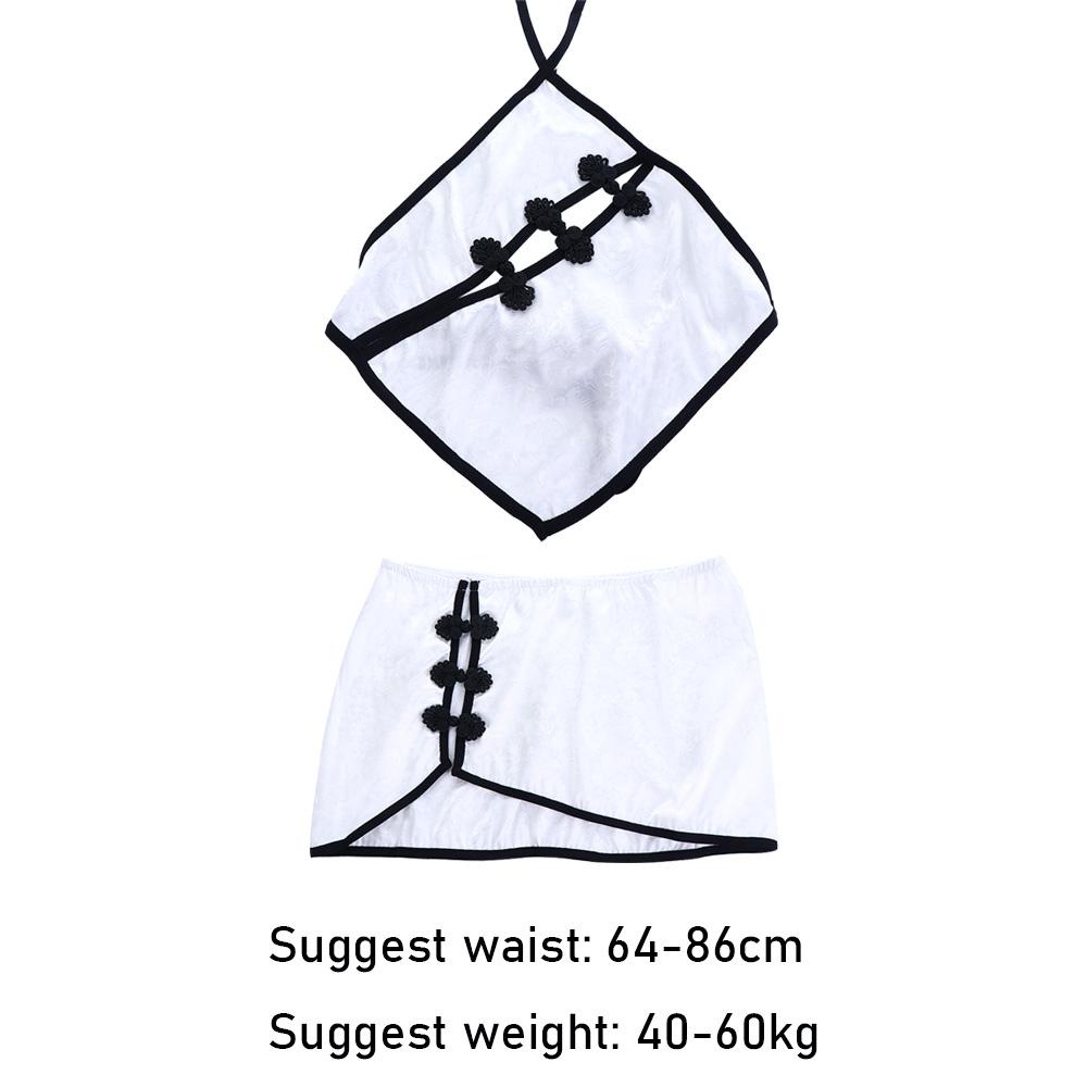 OCEANMAP Sườn Xám Ngắn Dáng Ôm Thắt Nút Họa Tiết Hoa Phong Cách Trung Hoa Dễ Thương Dành Cho Bạn Nữ