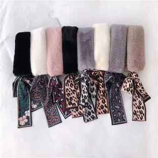 Khăn quàng cổ lông thỏ kèm nơ (BL62)