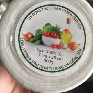 🏵️TÚI ĐỰNG THỰC PHẨM TỰ HỦY SINH HỌC