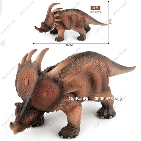 Mô Hình Khủng Long Tê Giác Sừng Triceraptor - 15cm - 7737
