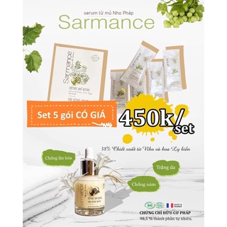 Serum Sarmance - Serum chiết xuất mủ nho Pháp có chứng nhận BIO giúp trắng đẹp da, chống lão hóa, chăm sóc da mặt