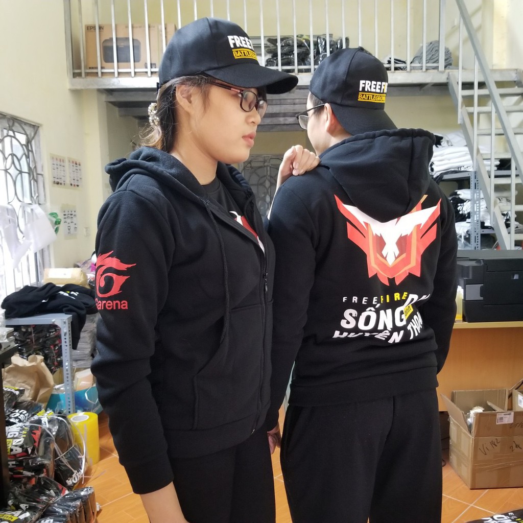 Áo Khoác Free Fire [Đủ size] màu Đen Rank Huyền Thoại | BigBuy360 - bigbuy360.vn