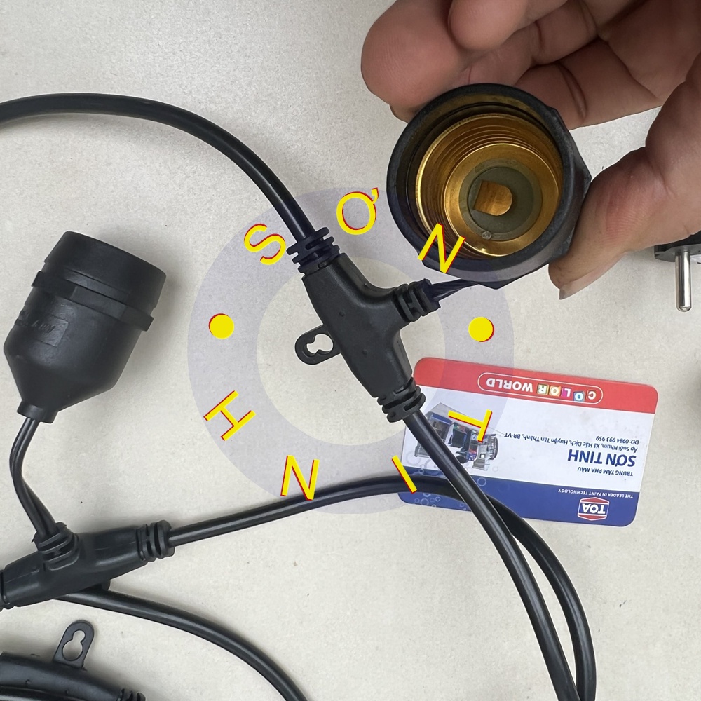 Dây đui đèn MPE trang trí ngoài trời dùng cho quán cà phê, trà chanh, trà sữa