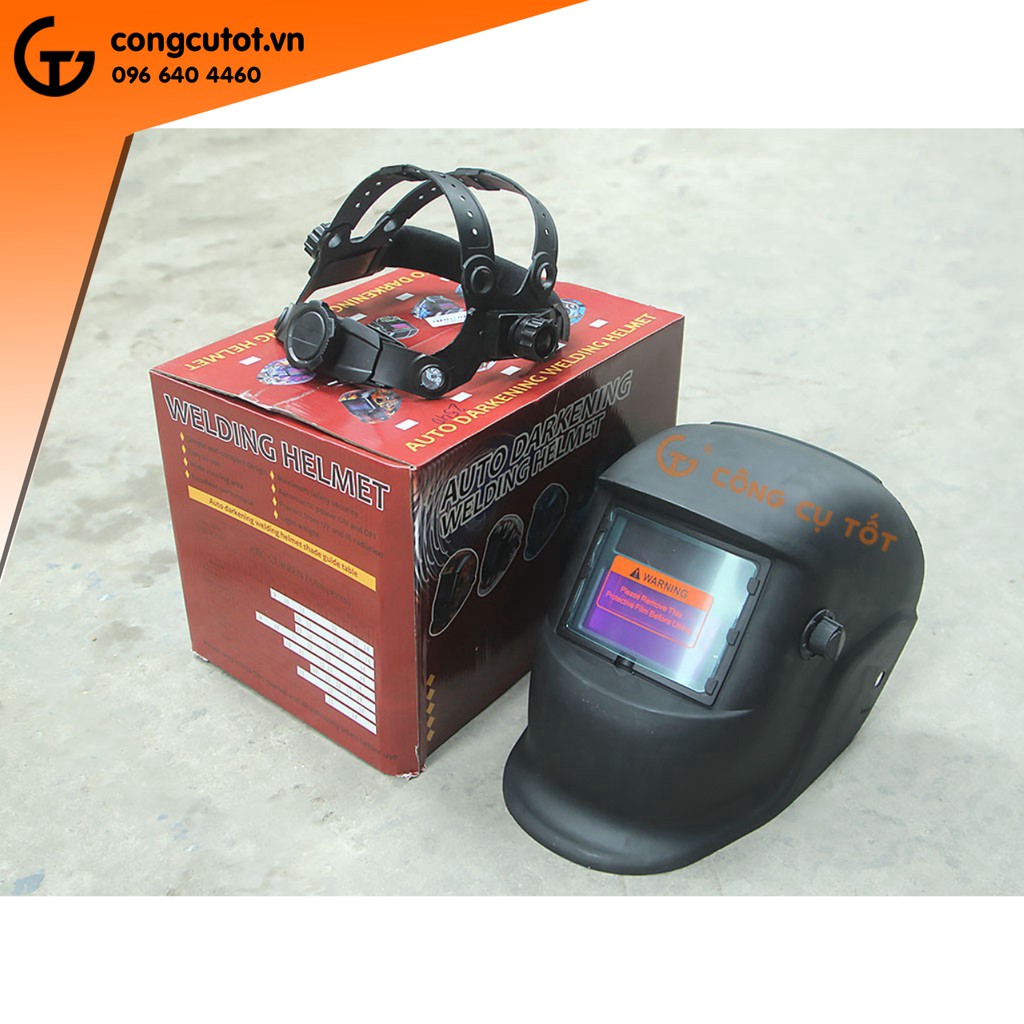Mặt nạ hàn điện tử năng lượng mặt trời chỉnh số tay từ 9 đến 13