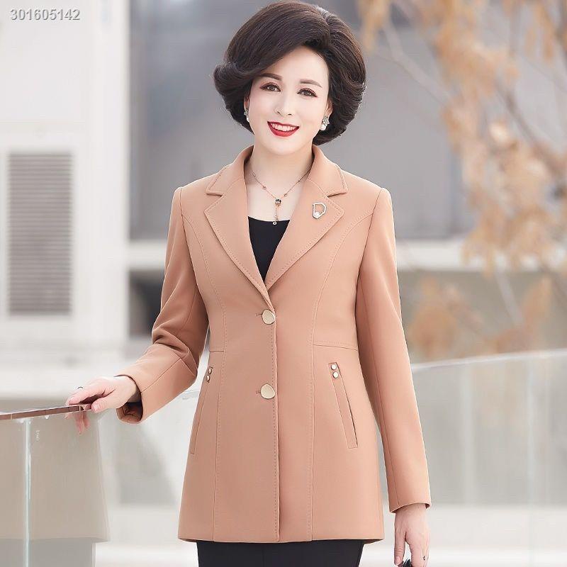 Áo khoác vest ngắn phong cách thời trang xuân thu cho phụ nữ trung niên