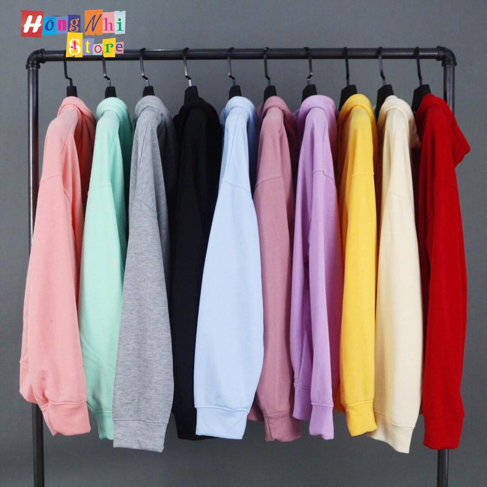 Áo Khoác Hoodie Zip Trơn Oversize Ulzzang Unisex Hoodie Dây Kéo Màu Kem Dáng Rộng - MM | BigBuy360 - bigbuy360.vn
