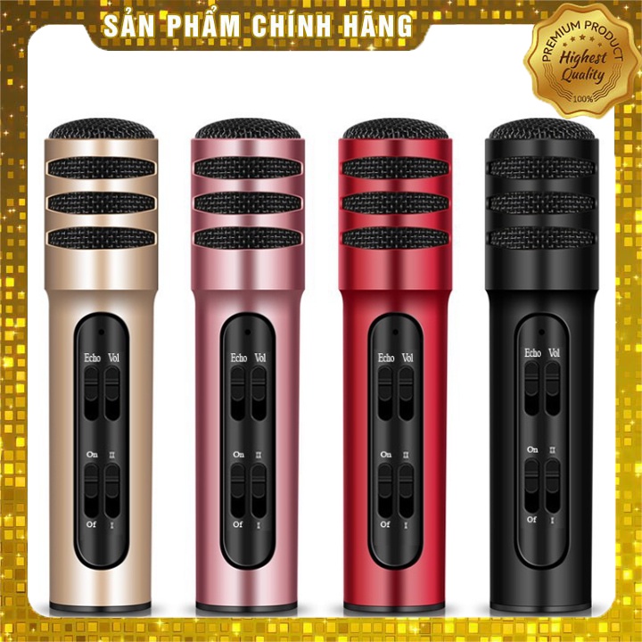 MICRO LIVESTREAM C7 MIC THU ÂM KARAOKE LIVE STREAM 3 IN 1 (TẶNG TAI NGHE)