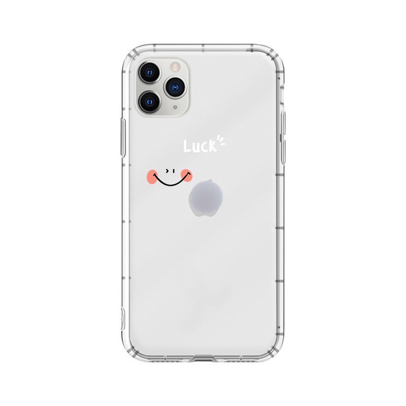 Ốp lưng iphone HAPPY - LUCKY silicon mỏng 6 6plus 6s 6s plus 7 7plus 8 8plus x xs xs max 11 11 pro 11 promax12 12promax