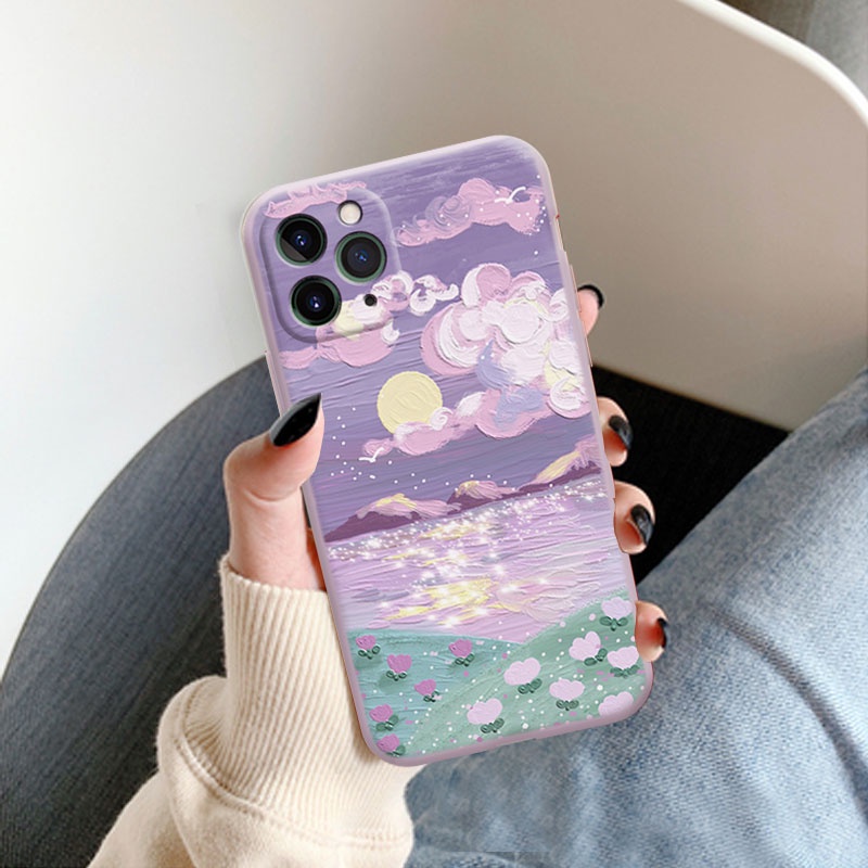 Ốp lưng iphone Ốp lưng iphone vuông cạnh hìnhIphone6/6plus/6S/6S plus/6/7/7plus/8/8plus/X/XS/XS Max/ Dinuo case