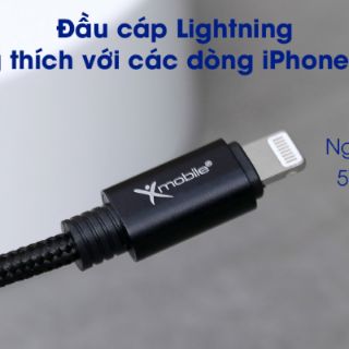 Cáp Lightning 1m Xmobile Spanker B